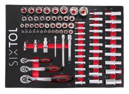 Carro de taller para herramientas MECHANIC TROLLEY KEVIN RED 182, 7 cajones, 182 piezas de herramien