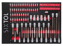Carro de taller para herramientas MECHANIC TROLLEY KEVIN RED 182, 7 cajones, 182 piezas de herramien