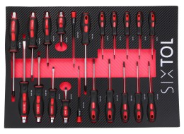 Carro de taller para herramientas MECHANIC TROLLEY KEVIN RED 274, 7 cajones, 274 piezas de herramien