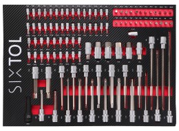Carro de taller para herramientas MECHANIC TROLLEY KEVIN RED 326, 7 cajones, 326 piezas de herramien