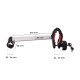 Brazo / soporte de cuadro de la bicicleta para portabicicletas de enganche, largo, longitud 24 cm -