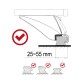 Barra transversal de aluminio con cerradura ROOF RACK IN 1, 120cm, capacidad 90kg