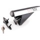 Barra transversal de aluminio con cerradura ROOF RACK IN 1, 120cm, capacidad 90kg