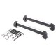 Portaequipajes de techo para esquís, snowboards y wakeboards con cerradura ROOF SKI, 76 cm, capacida