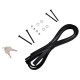Barra transversal con cerradura de aluminio ROOF RACK FIX PRO, 120 cm, capacidad 90 kg