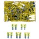 Juego de fusibles de cuchilla para automóviles MECHANIC FUSE SET 20A, 100 unidades