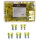 Juego de fusibles de cuchilla para automóviles MECHANIC FUSE SET 20A, 100 unidades