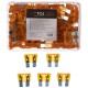 Juego de fusibles de cuchilla para automóviles MECHANIC FUSE SET 5A, 100 unidades