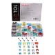 Juego de fusibles de cuchilla y de vidrio para automóviles MECHANIC FUSE SET 215