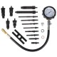 Juego para probar la compresión de motores diésel MECHANIC ENGINE TESTER 19, 0-70 bar, 19 piezas