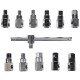 Juego para vaciado de aceite MECHANIC OIL DRAIN SET 12, Hex + cuadrado, 12 piezas