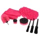 Juego multifuncional de herramientas para limpieza y lavado del coche CAR DETAILING PINK 9, 9 piezas