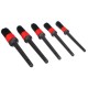 Juego de 5 cepillos de precisión suaves para limpieza del coche CAR DETAILING BRUSH 5 SOFT, 5 piezas