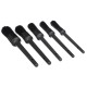 Juego de 5 cepillos de precisión duros para limpieza del coche CAR DETAILING BRUSH 5 HARD, 5 piezas