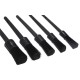 Juego de 5 cepillos de precisión duros para limpieza del coche CAR DETAILING BRUSH 5 HARD, 5 piezas