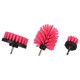 Juego de cepillos para taladro para limpieza de coche CAR DETAILING DRILL BRUSH PINK 3, 3 piezas