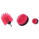 Juego de cepillos para taladro para limpieza de coche CAR DETAILING DRILL BRUSH PINK 3, 3 piezas