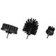 Juego de cepillos para taladro para limpieza de coche CAR DETAILING DRILL BRUSH 3 HARD, 3 piezas