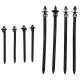 Juego de grapas, clips y pasadores para tapicería de vehículos MECHNIC TRIM CLIP SET 700