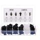 Juego de grapas, clips y pasadores para tapicería de vehículos MECHNIC TRIM CLIP SET 100