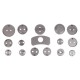Compresor de pistones de freno MECHANIC BRAKE SET BLACK 18, juego de 18 piezas
