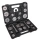 Compresor de pistones de freno MECHANIC BRAKE SET BLACK 22, juego de 22 piezas