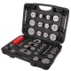 Compresor de pistones de freno MECHANIC BRAKE SET BLACK 35, juego de 35 piezas