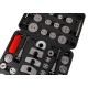 Compresor de pistones de freno MECHANIC BRAKE SET BLACK 35, juego de 35 piezas