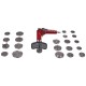 Compresor neumático para pistones de freno MECHANIC BRAKE SET PNEU 23, juego de 23 piezas