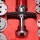 Compresor neumático para pistones de freno MECHANIC BRAKE SET PNEU 23, juego de 23 piezas