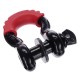Grillete offroad con protector de goma CAR SHACKLE 1, capacidad 4,75 t