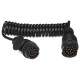 Cable espiral de conexión para la clavija del enganche TRAILER CABLE 4, 13-13 pines, 3 m