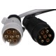 Adaptador de cable para la toma del enganche TRAILER CABLE 5, de 13 pines a 7 pines N+S, 35 cm