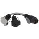 Reducción de cable de la clavija del enganche TRAILER CABLE 6, de 13pin a 7pin N+S, 35cm