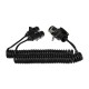 Adaptador espiral de conexión de 15 pines a 2×7 pines (S+N) TRAILER CABLE 9, 24V, 3,5m