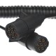 Cable espiral de conexión 7 pines tipo N TRAILER CABLE 11, enchufe de plástico, 24V, 3,5m