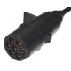 Cable espiral de conexión 7 pines tipo N TRAILER CABLE 11, enchufe de plástico, 24V, 3,5m