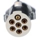 Cable espiral de conexión 7 pines tipo S TRAILER CABLE 12, enchufe metálico, 24V, 3,5m