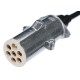Cable espiral de conexión 7 pines tipo S TRAILER CABLE 12, enchufe metálico, 24V, 3,5m