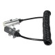 Cable espiral de conexión 7 pines tipo S TRAILER CABLE 12, enchufe metálico, 24V, 3,5m