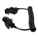 Cable en espiral de conexión EBS 7pin TRAILER CABLE 14, 24V, 3,5m