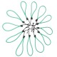 Juego de gomas de sujeción con gancho metálico CARGO CORD SET 1, 21 cm, 12 uds