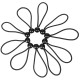 Juego de gomas de sujeción con bola CARGO CORD SET 3, 15 cm, 10 uds