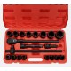 Juego de vasos con carraca MECHANIC WRENCH SET 2, de uso intensivo, 21 piezas