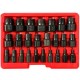 Juego de extractores para tornillos y tuercas dañados MECHANIC NUT REMOVER 2, 25 piezas