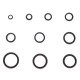 Juego de arandelas de sellado de NBR y acero MECHANIC RING SET 3, M6–M24, 180 piezas
