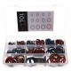 Juego de juntas hidráulicas con labio de goma MECHANIC RING SET 4, 245 uds