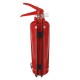 Extintor de polvo FIRE STOP 1 kg, ABC, totalmente metálico, con soporte metálico incluido