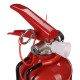 Extintor de polvo FIRE STOP 1 kg, ABC, totalmente metálico, con soporte metálico incluido