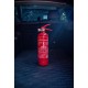 Extintor de polvo FIRE STOP 1 kg, ABC, totalmente metálico, con soporte metálico incluido
